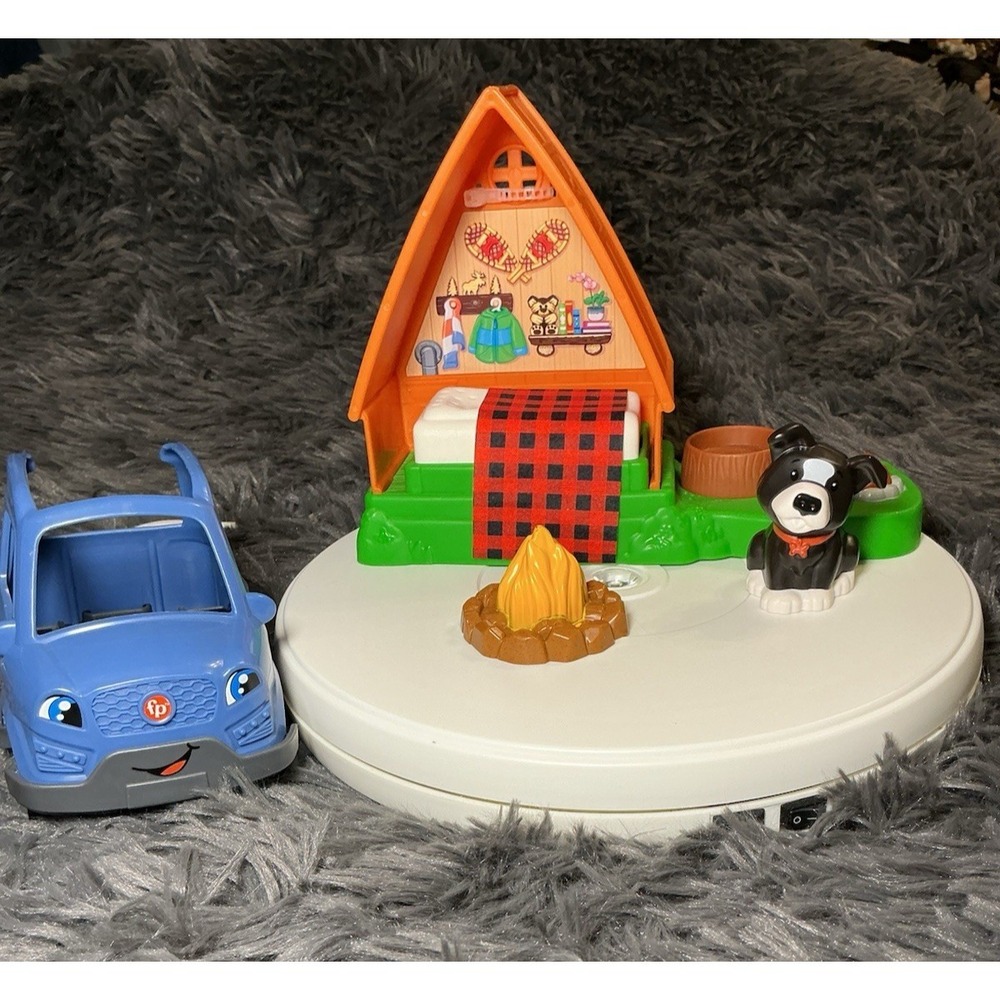Fisher Price Little People A Frame Cabin Camping Interactive Play set
